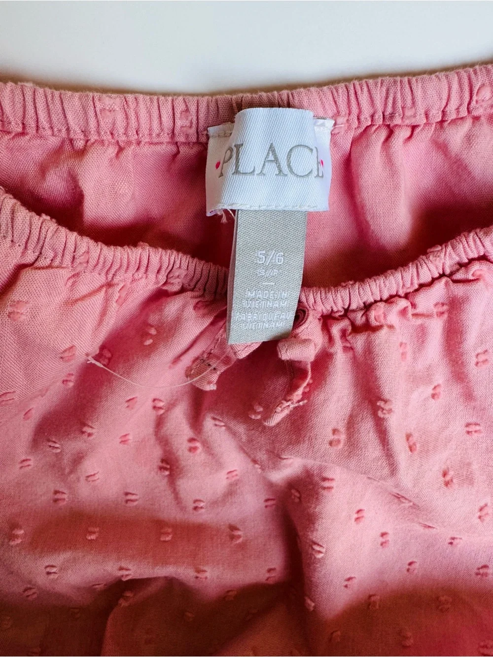 The Children's Place Pink Eyelet Ruffle Skirted Top